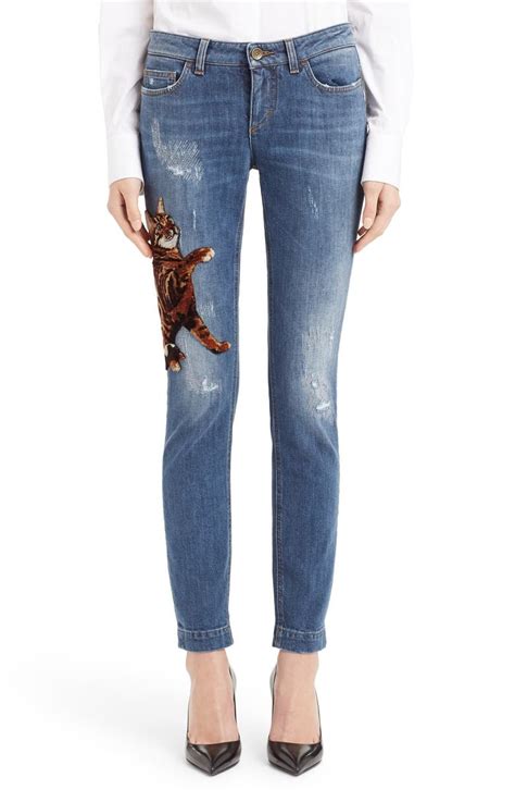 dolce gabbana skinny jeans mens|dolce and gabbana embellished jeans.